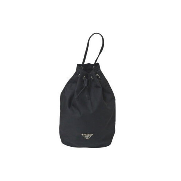 Prada black Very pouch bag  drawstring nylon - Picture 1 of 9